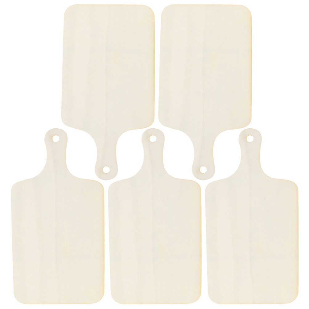 Wooden Serving Tray - 5Pcs Mini Bread Board Wooden Cutting