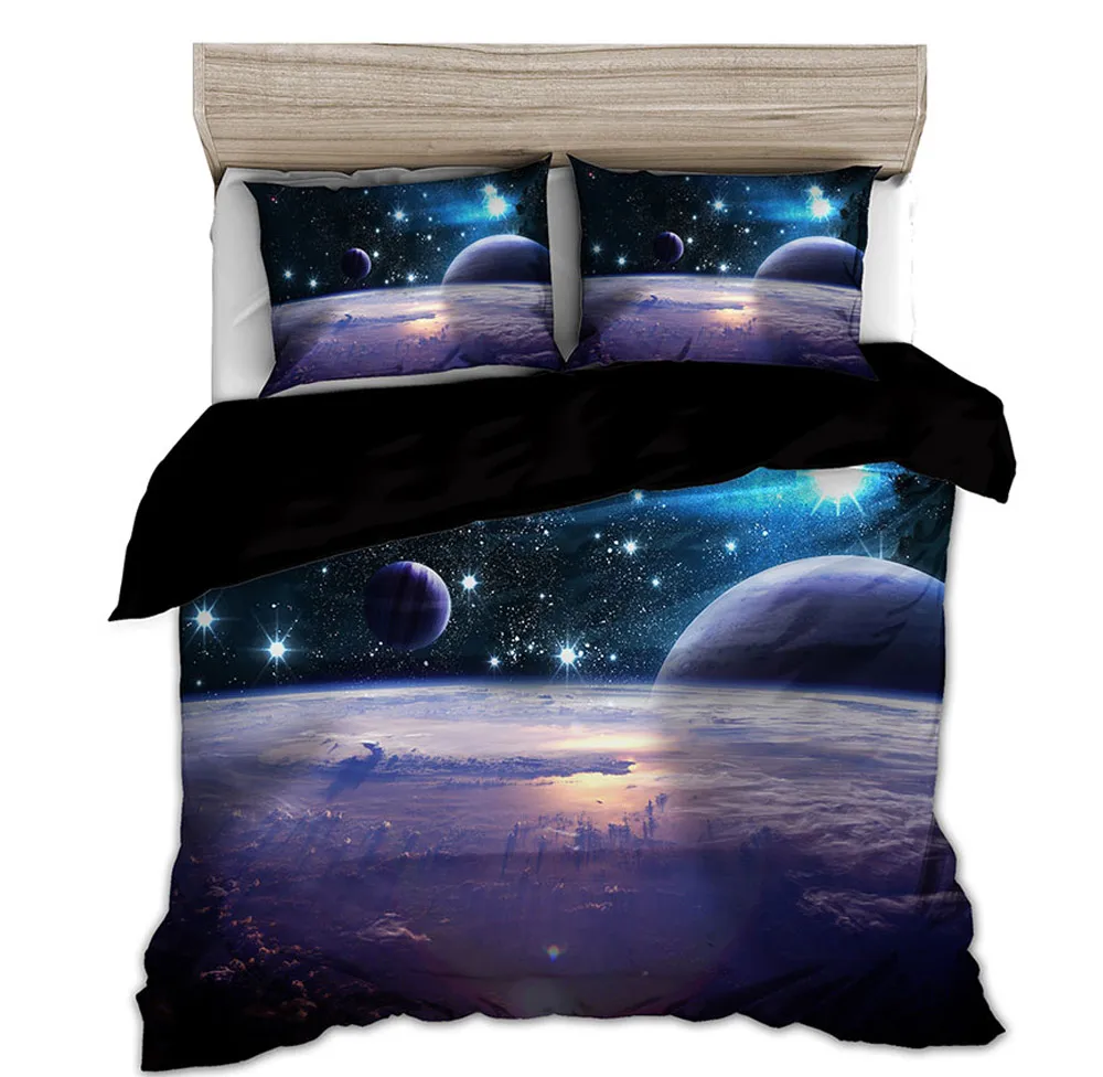 Linen Duvet Cover - Không Gian Ngôi Sao 3d Galaxy