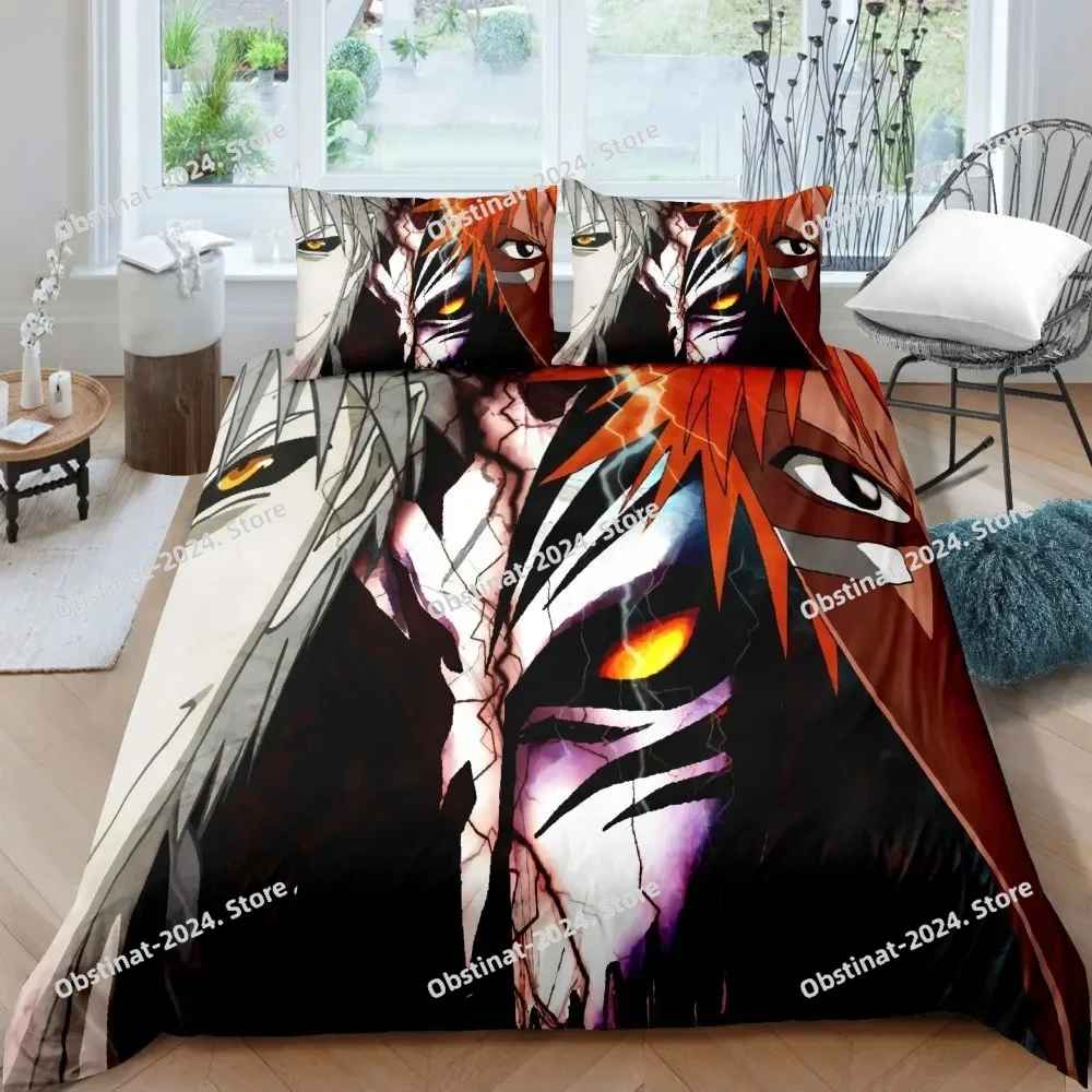 Linen Duvet Cover - 3D Bleach Kurosaki Ichigo Bedding Set