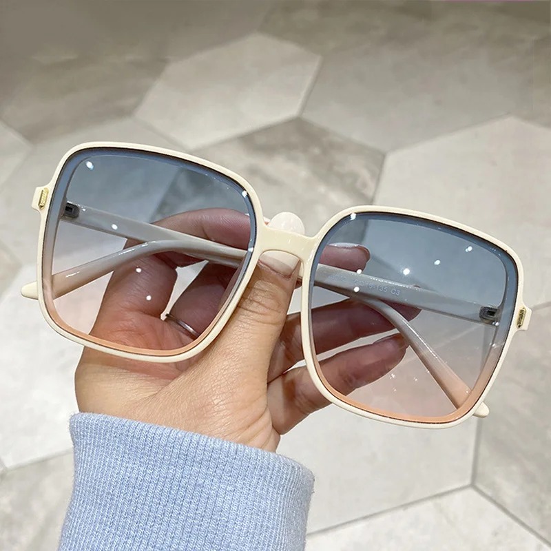 Luxury Lifestyle Products - Vintage Oversized Square Sunglasses Women Fashion