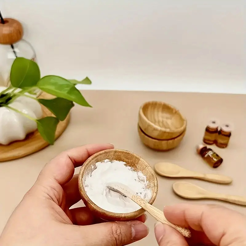 Bamboo Cutlery Set - Bamboo Face Mask Mixing Bowl Set,