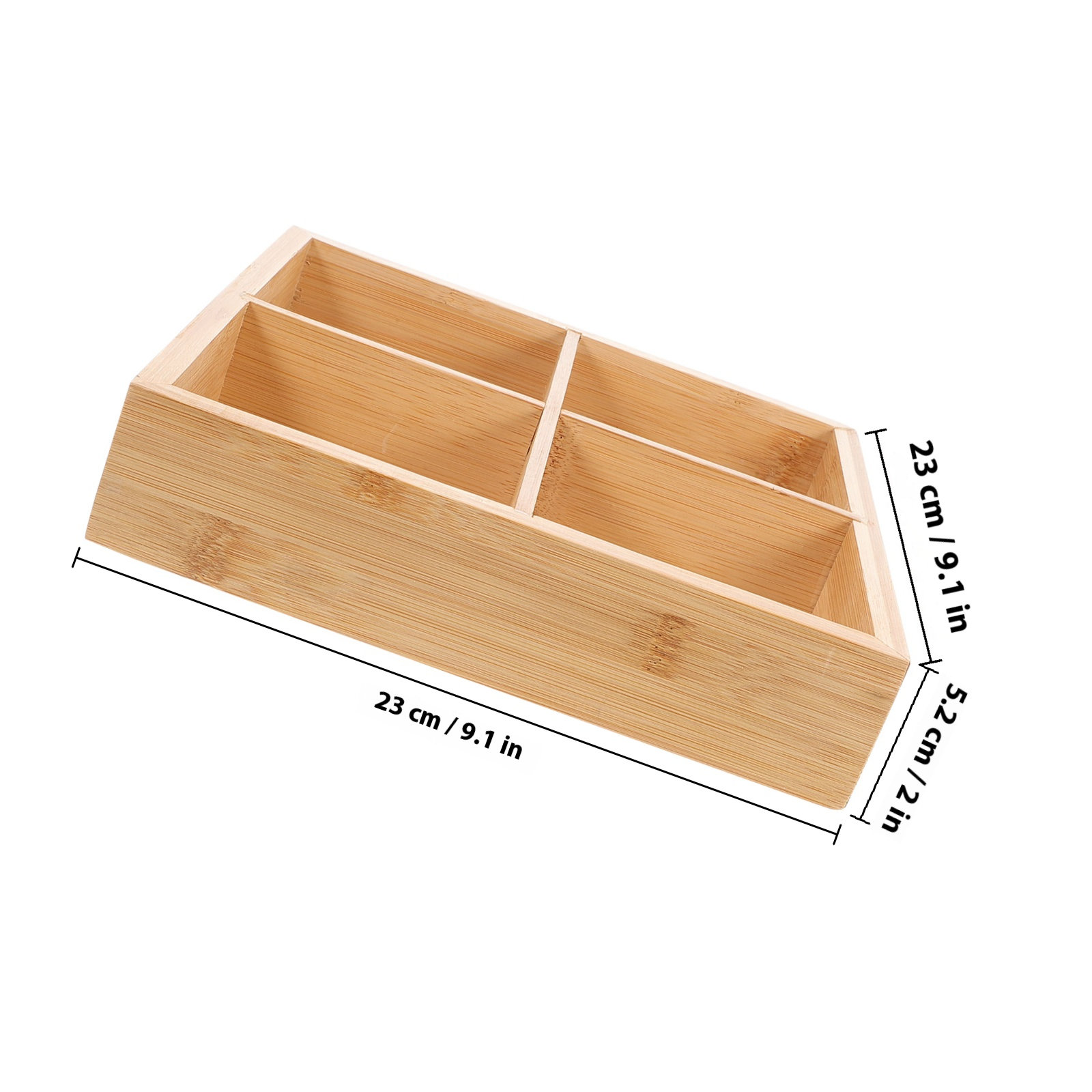 Bamboo Serving Tray with 6 Com - đánh giá và giá Wooden Serving Tray