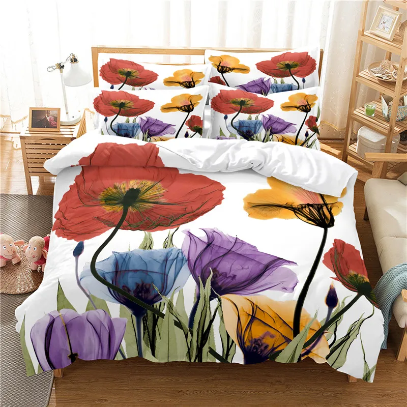 Hoa Bộ Chăn Ga Gối Túi Đựng Ch - đánh giá và giá Linen Duvet Cover