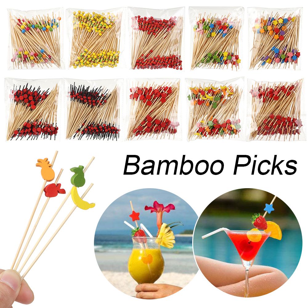 100Pcs Disposable Bamboo Picks - đánh giá và giá Bamboo Cutlery Set