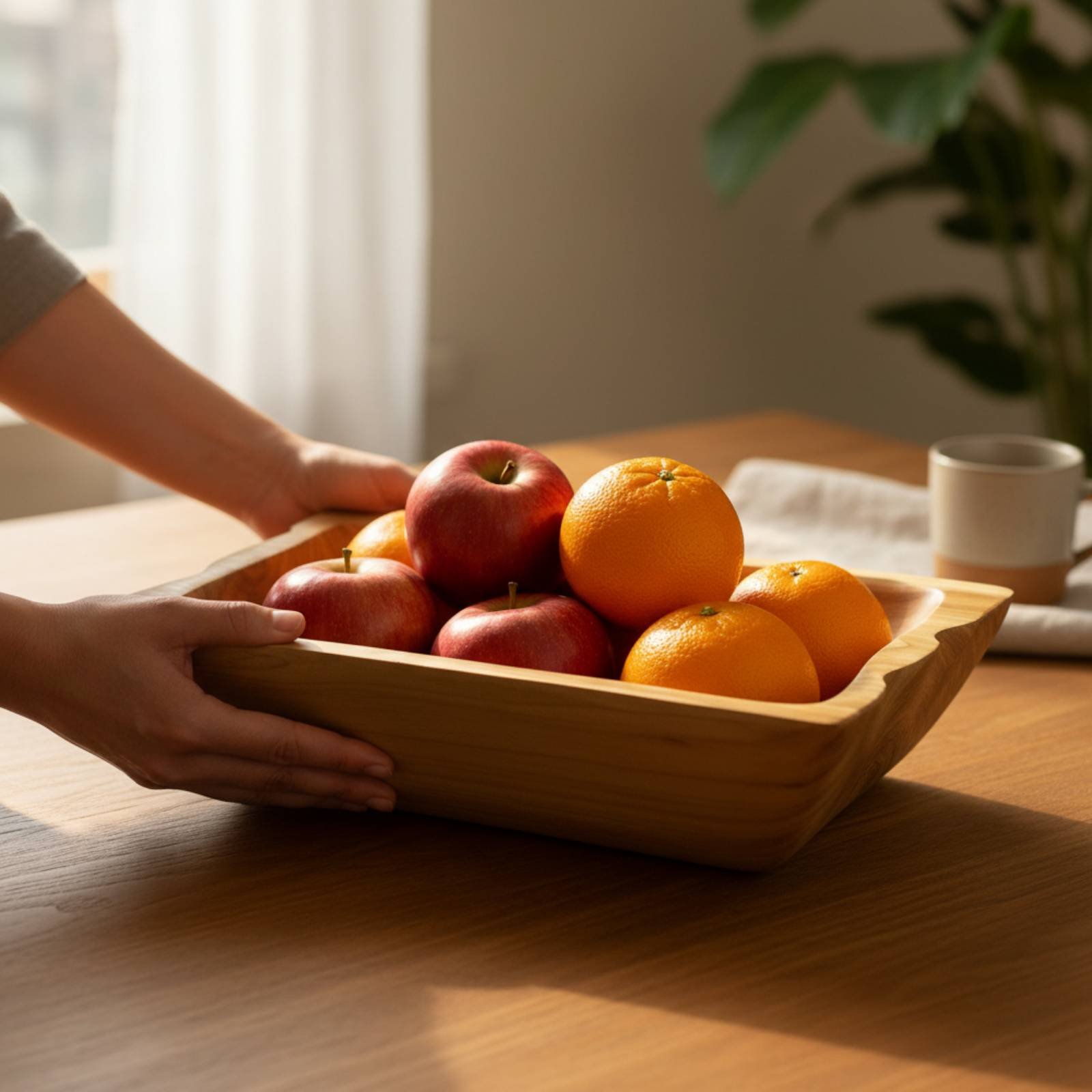 Hardwood Wood Storage Basin La - đánh giá và giá Wooden Serving Tray