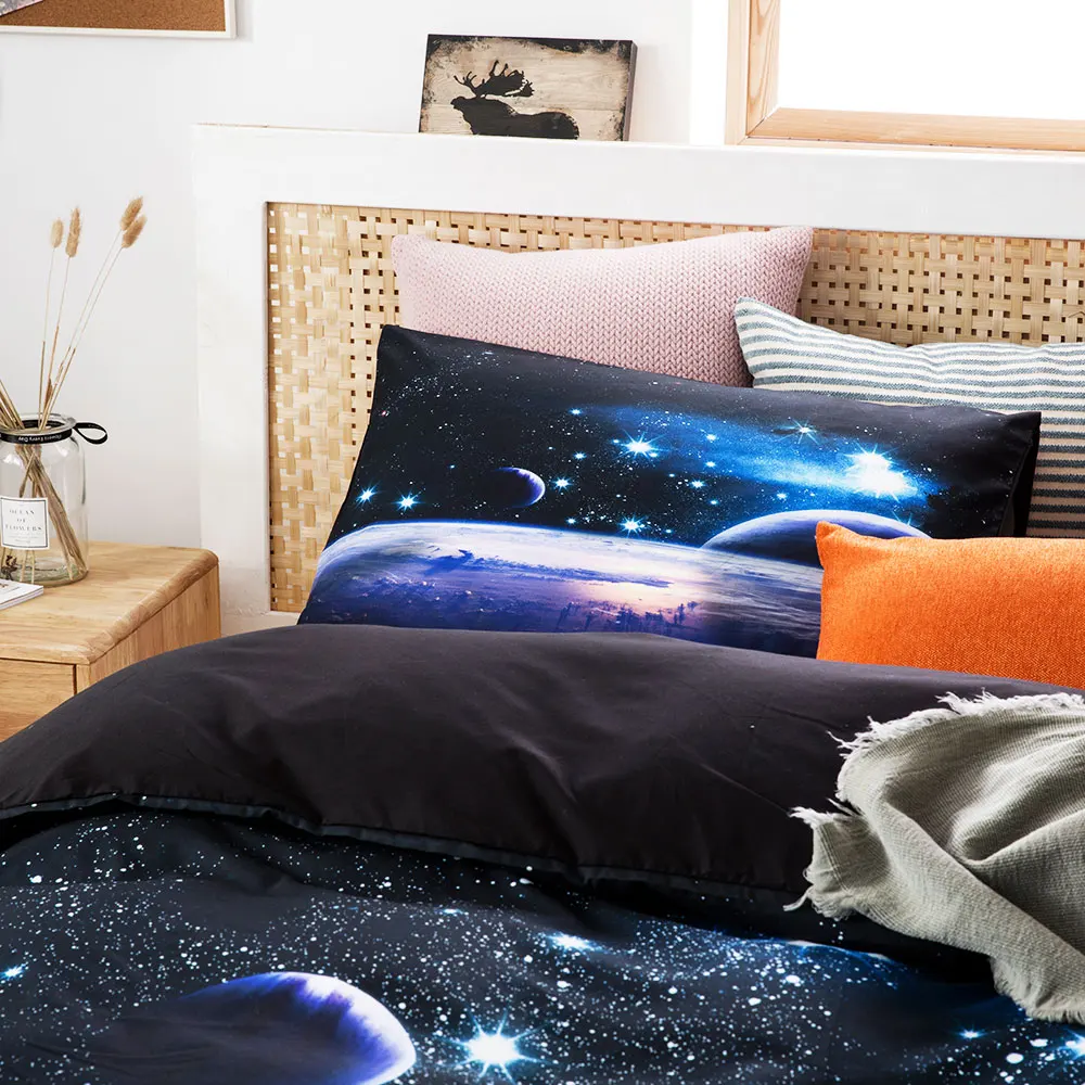 Không Gian Ngôi Sao 3d Galaxy  - đánh giá và giá Linen Duvet Cover
