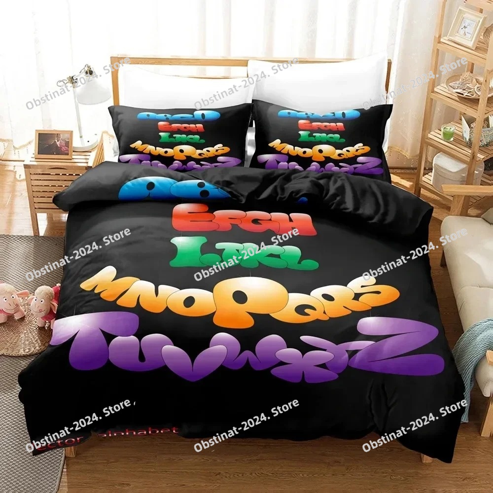 2023 Alphabet Lore Bedding Set - đánh giá và giá Linen Duvet Cover