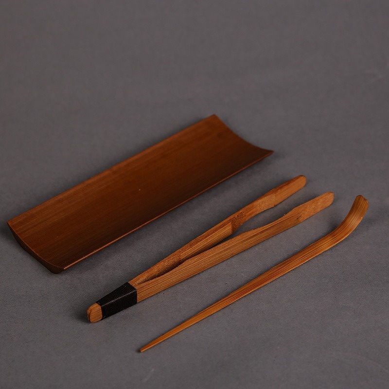 3/4/5Pcs Bamboo Carbonized Tea - đánh giá và giá Bamboo Cutlery Set