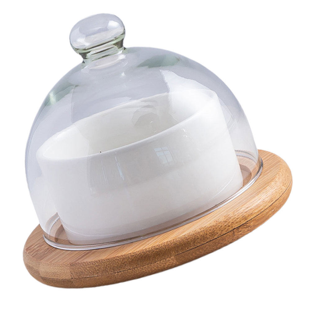 Salad Bowl Set Ceramic with Te - đánh giá và giá Wooden Serving Tray