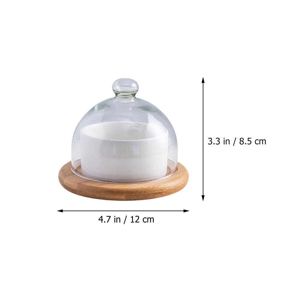 Salad Bowl Set Ceramic with Te - đánh giá và giá Wooden Serving Tray