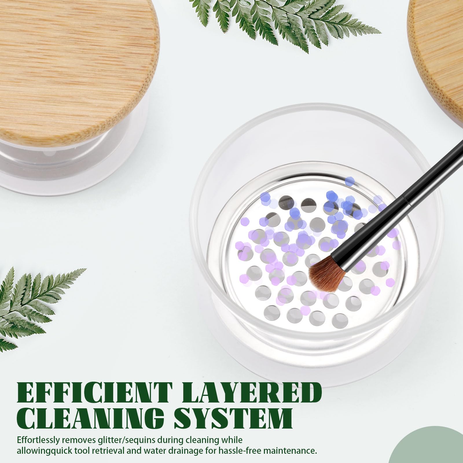 Nail Art Brushes Washing Cup N - đánh giá và giá Bamboo Cutlery Set