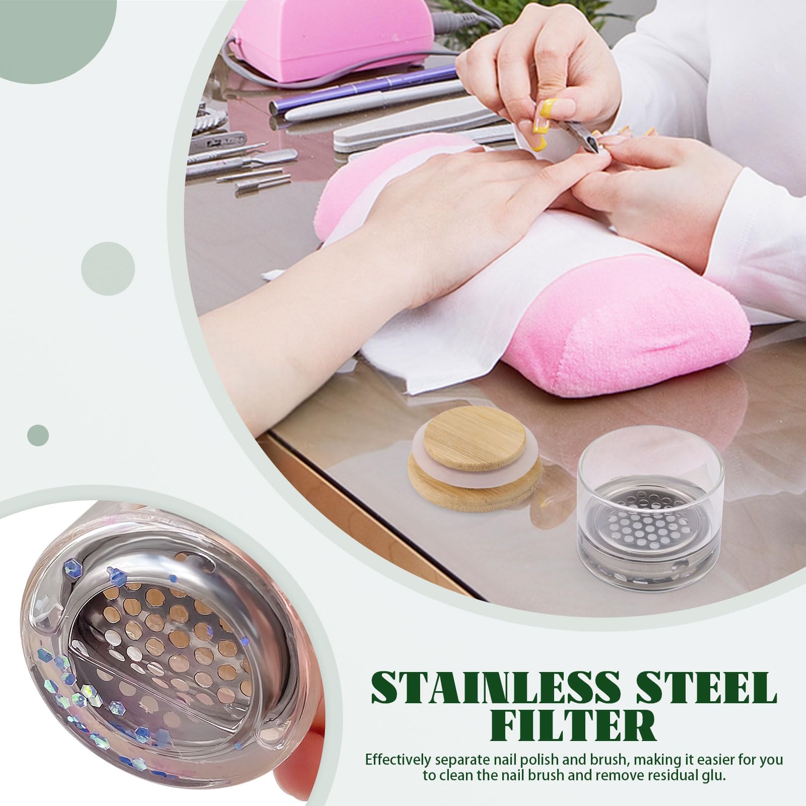 Nail Art Brushes Washing Cup N - đánh giá và giá Bamboo Cutlery Set