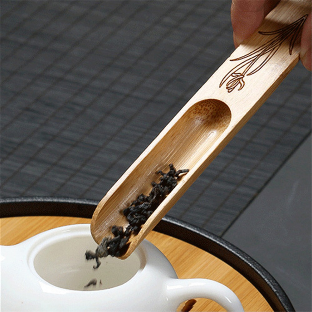 1Pc Natural Bamboo Tea Spoon C - đánh giá và giá Bamboo Cutlery Set