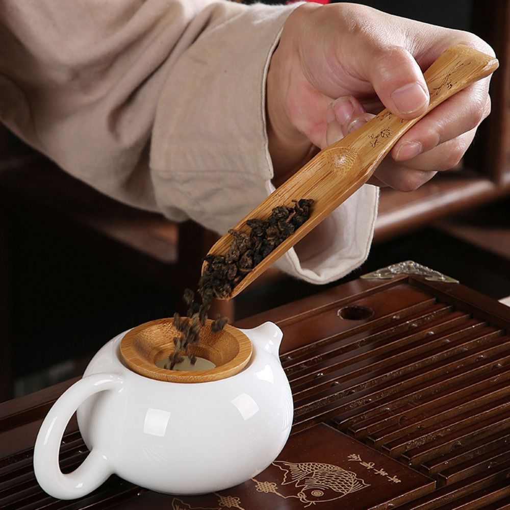 1Pc Natural Bamboo Tea Spoon C - đánh giá và giá Bamboo Cutlery Set