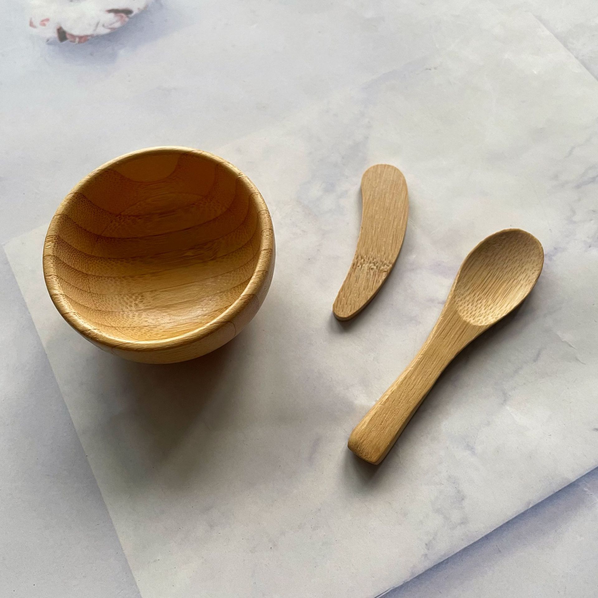 Bamboo Face Mask Mixing Bowl S - đánh giá và giá Bamboo Cutlery Set