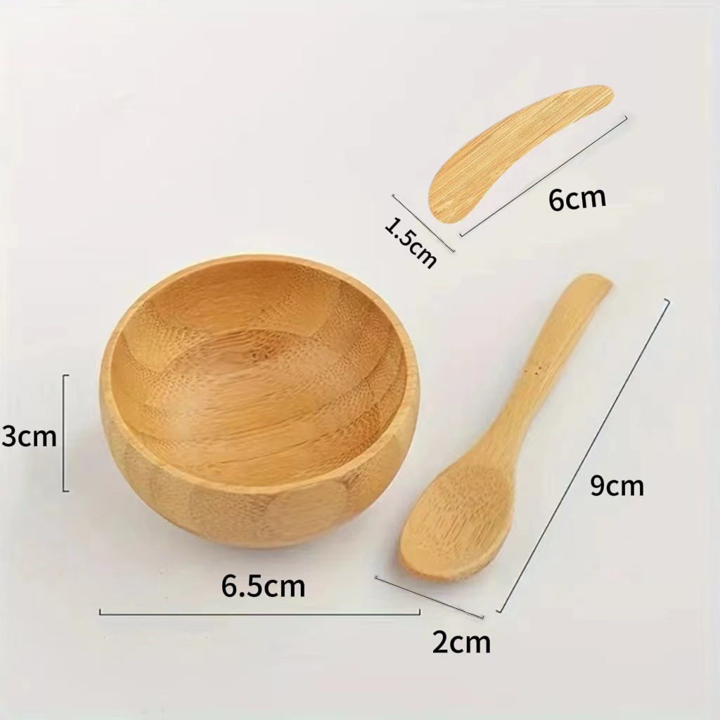 Bamboo Face Mask Mixing Bowl S - đánh giá và giá Bamboo Cutlery Set