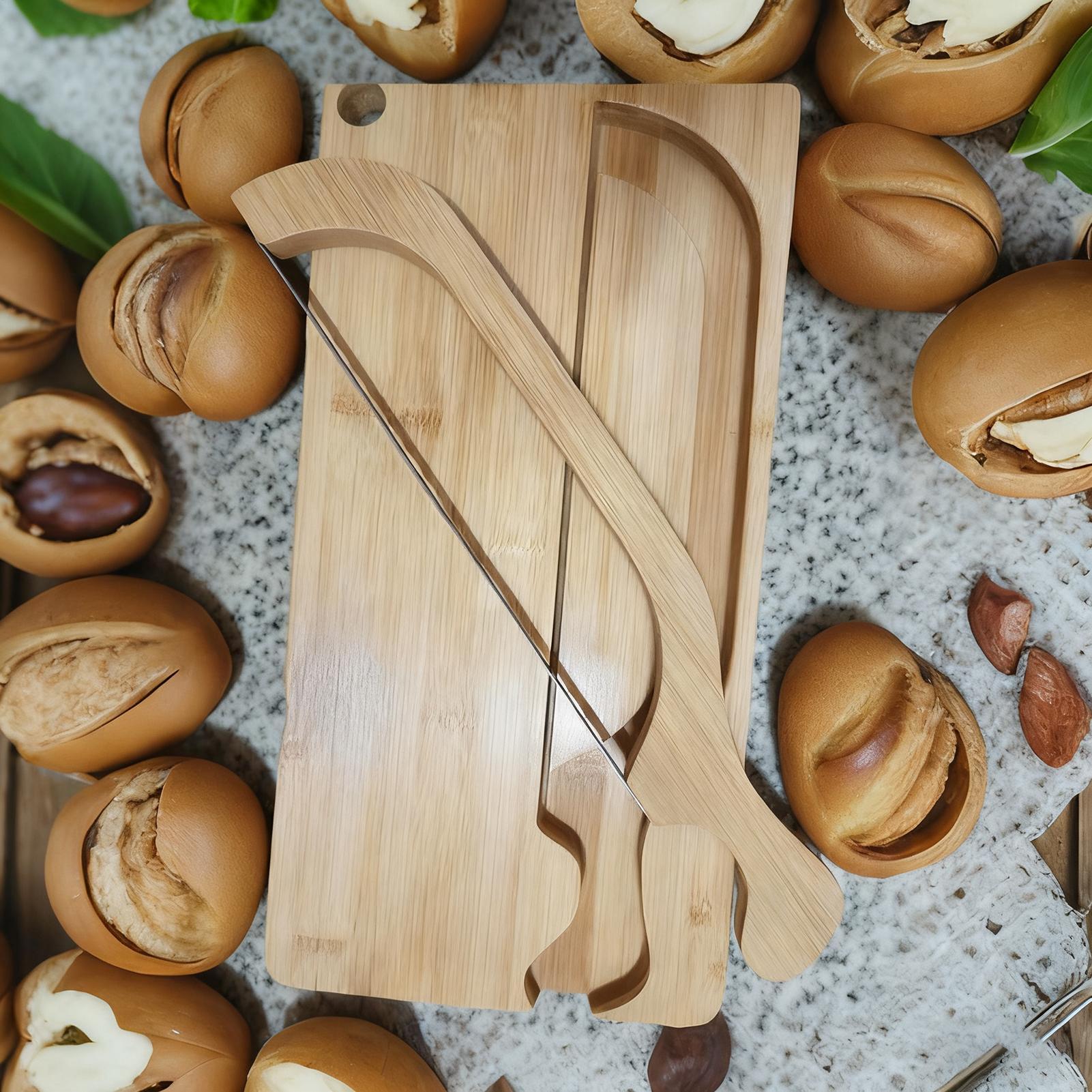 Bread Cutter For Sourdough Por - đánh giá và giá Wooden Serving Tray