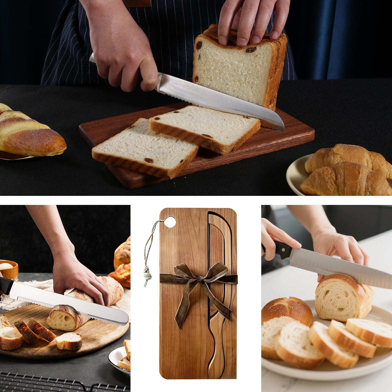 Bread Cutter For Sourdough Por - đánh giá và giá Wooden Serving Tray