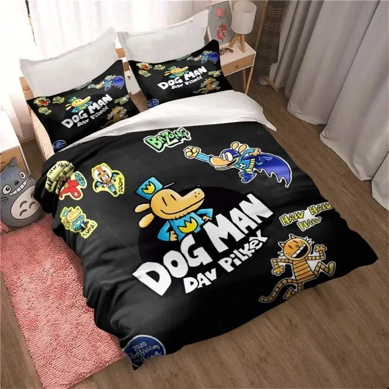 DOG MAN Cute Cartoon Pattern P - đánh giá và giá Linen Duvet Cover