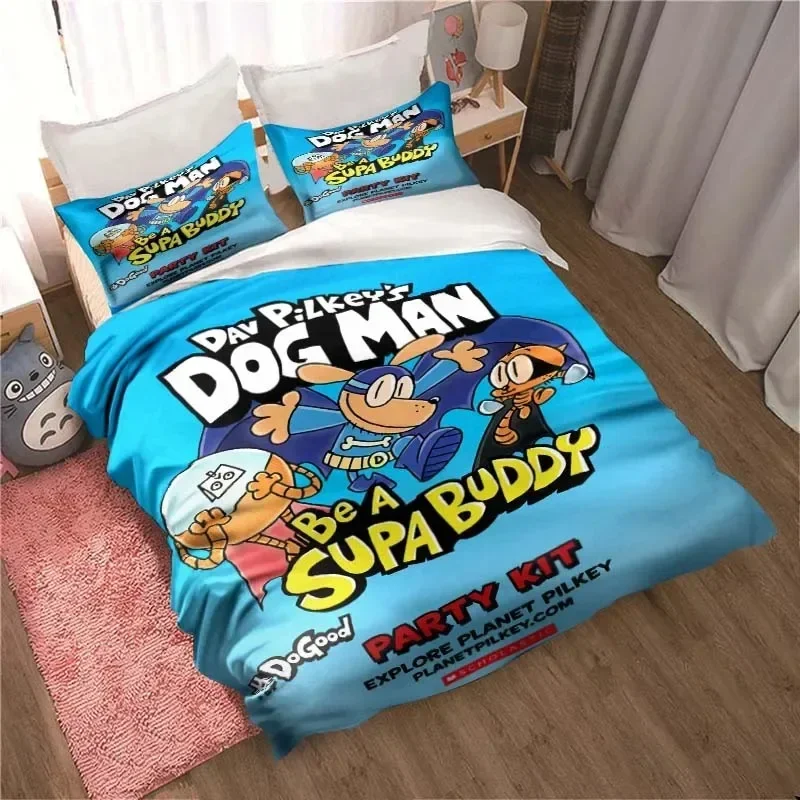 DOG MAN Cute Cartoon Pattern P - đánh giá và giá Linen Duvet Cover