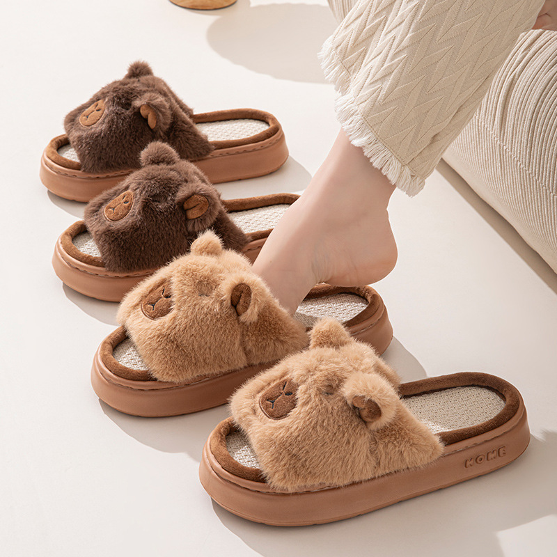 Hemp Cartoon Women's Slippers  - đánh giá và giá Luxury Lifestyle Shoes