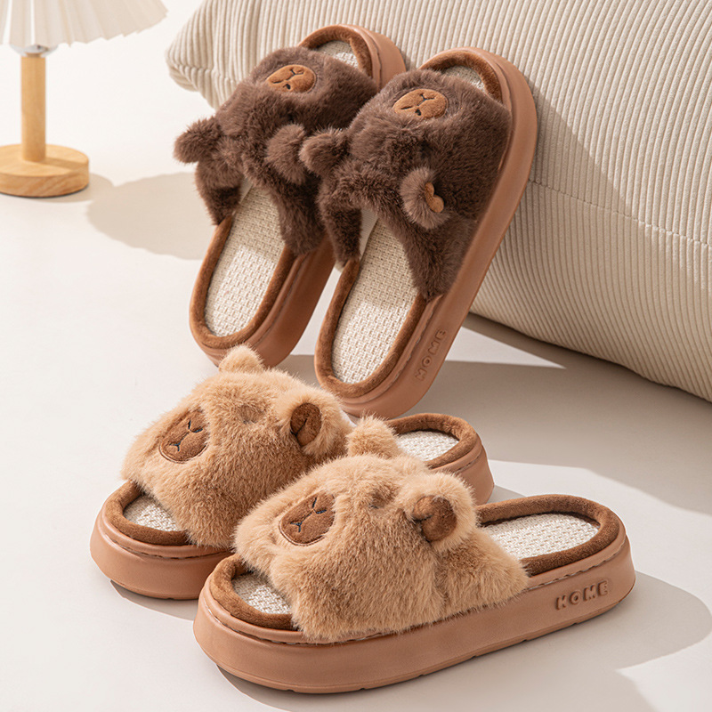 Hemp Cartoon Women's Slippers  - đánh giá và giá Luxury Lifestyle Shoes
