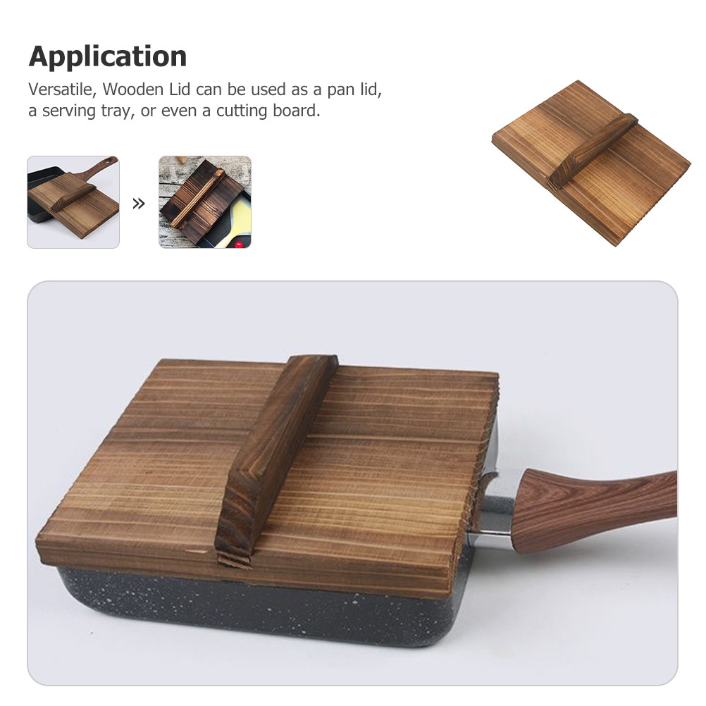 Wooden Pan Lid Kitchen Japanes - đánh giá và giá Wooden Serving Tray