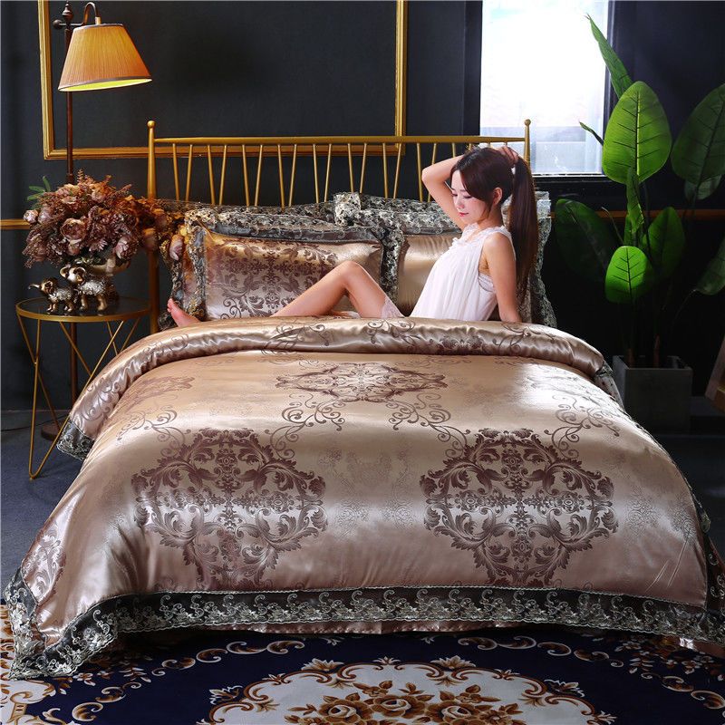 European Classical Luxury 4PCS - đánh giá và giá Linen Duvet Cover